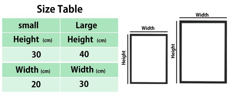 size table